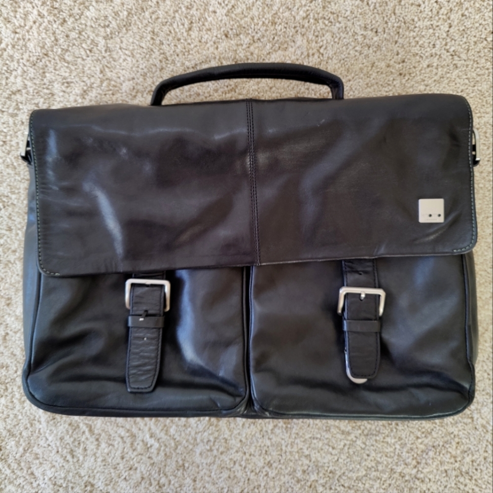 Knomo of London Premium Leather Messenger Bag